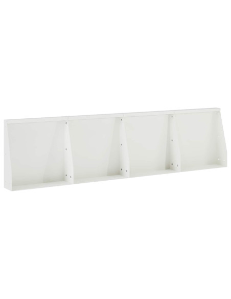 Muro di contenimento 4 pz 40 x 12 x 30 cm Acciaio Bianco