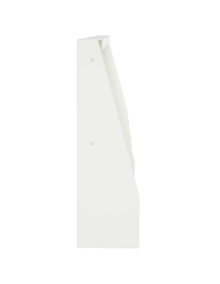 Muro di contenimento 4 pz 40 x 12 x 30 cm Acciaio Bianco