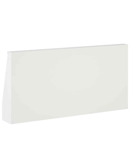 Muro di contenimento 4 pz 40 x 12 x 30 cm Acciaio Bianco