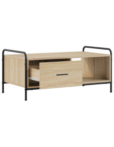 Tavolino da salotto Rovere Sonoma 90 x 49 x 41 cm 2