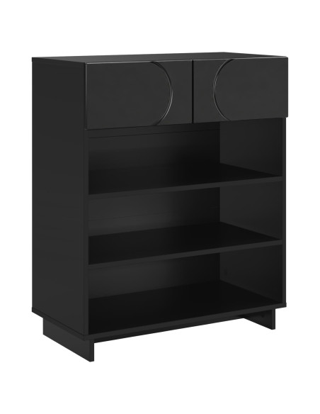 Scarpiera 73 x 38 x 87,5 cm Legno ingegnerizzato Nero