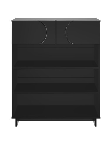 Scarpiera 73 x 38 x 87,5 cm Legno ingegnerizzato Nero