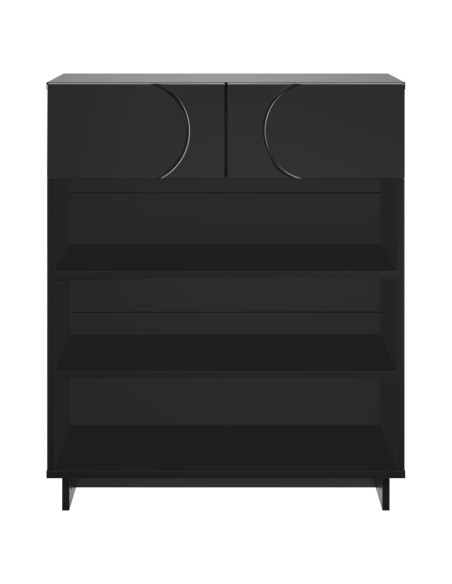 Scarpiera 73 x 38 x 87,5 cm Legno ingegnerizzato Nero