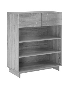 Scarpiera 73 x 38 x 87,5 cm Legno ingegnerizzato Sonoma grigio 2