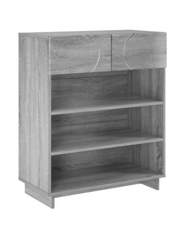 Scarpiera 73 x 38 x 87,5 cm Legno ingegnerizzato Sonoma grigio