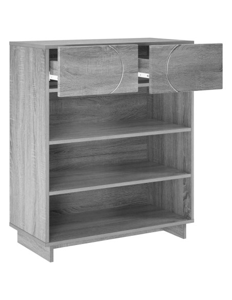 Scarpiera 73 x 38 x 87,5 cm Legno ingegnerizzato Sonoma grigio