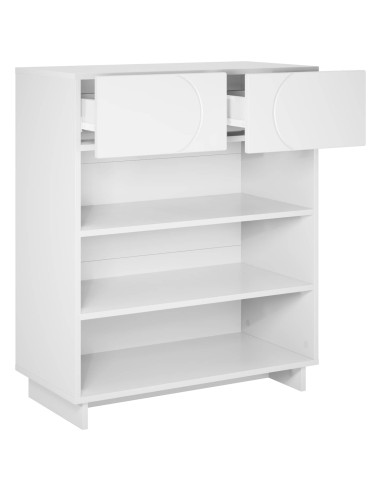 Scarpiera 73 x 38 x 87,5 cm Legno ingegnerizzato Bianco