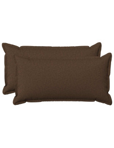 Cuscino con cuscino HOUTEN 2 pz Marrone Lino