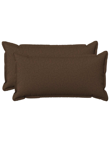 Cuscino con cuscino HOUTEN 2 pz Marrone Lino