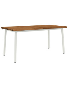 Tavolo da pranzo con bordo vivo 160 x 70 x 75 cm Naturale 2