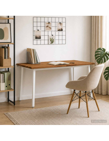Tavolo da pranzo con bordo vivo 160 x 70 x 75 cm Naturale