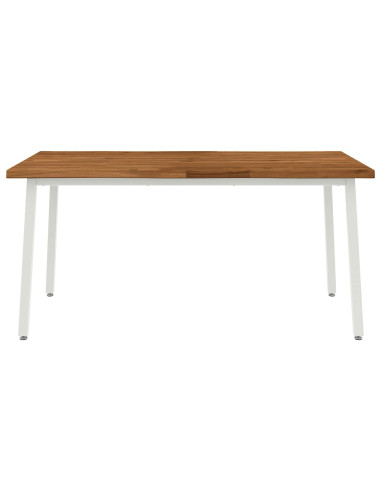 Tavolo da pranzo con bordo vivo 160 x 70 x 75 cm Naturale