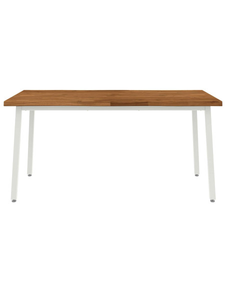 Tavolo da pranzo con bordo vivo 160 x 70 x 75 cm Naturale