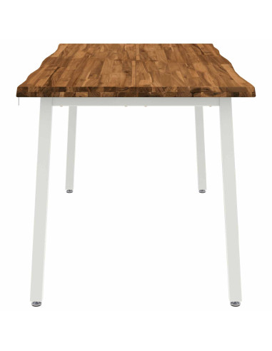 Tavolo da pranzo con bordo vivo 160 x 70 x 75 cm Naturale
