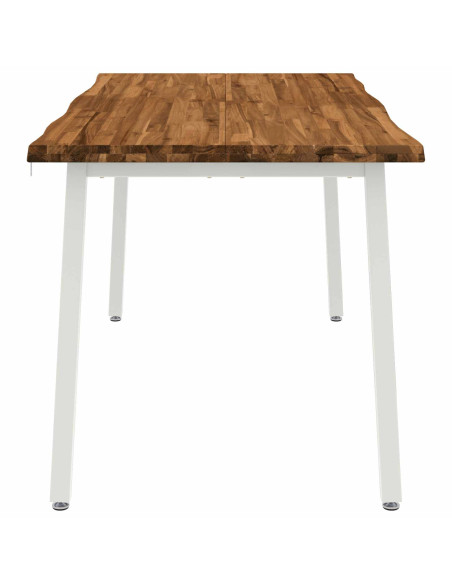 Tavolo da pranzo con bordo vivo 160 x 70 x 75 cm Naturale