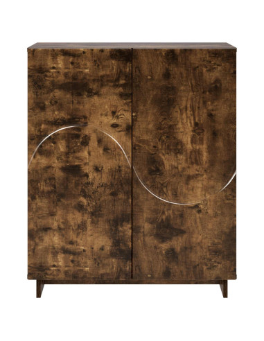 Scarpiera 73 x 38 x 87,5 cm Legno ingegnerizzato Rovere Fumo
