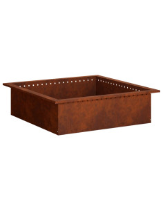 Anello per Focolare Ruggine 80 x 80 x 25 cm Acciaio Corten