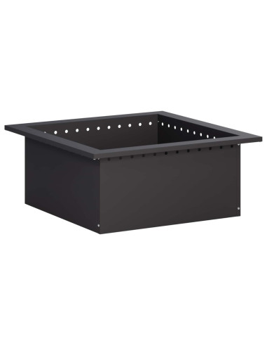 Anello per Focolare Nero 60 x 60 x 25 cm Acciaio