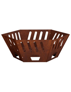 Focolare Ruggine 60 x 60 x 23 cm Acciaio Corten
