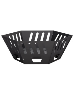 Focolare Nero 60 x 60 x 23 cm Acciaio