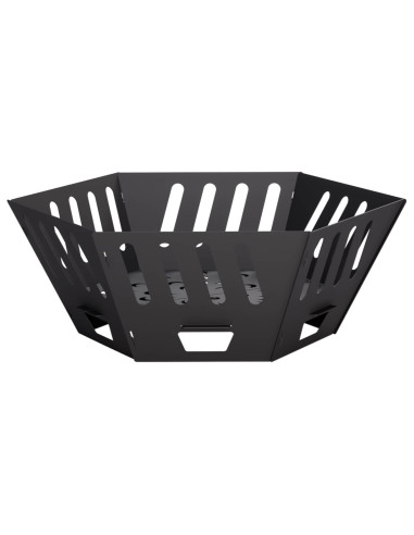 Focolare Nero 60 x 60 x 23 cm Acciaio