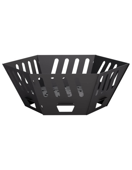 Focolare Nero 60 x 60 x 23 cm Acciaio