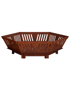 Focolare Ruggine 60 x 60 x 18 cm Acciaio Corten