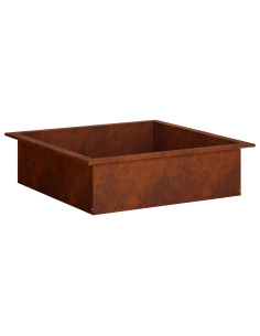 Anello per Focolare Ruggine 90 x 90 x 25 cm Acciaio Corten
