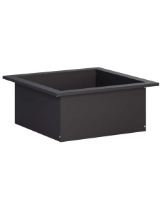 Anello per Focolare Nero 90 x 90 x 25 cm Acciaio