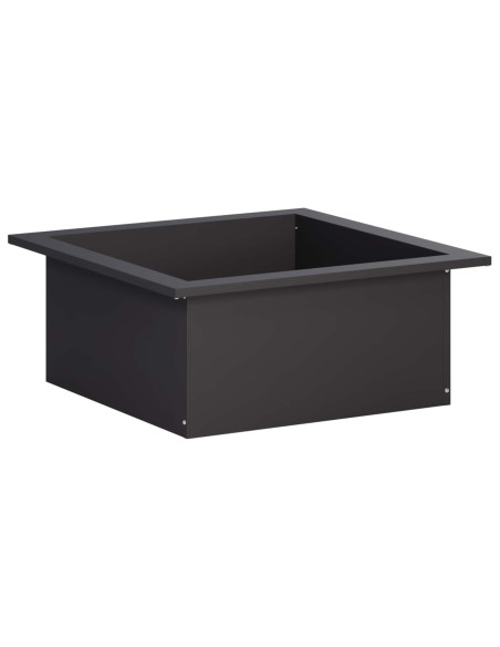 Anello per Focolare Nero 90 x 90 x 25 cm Acciaio