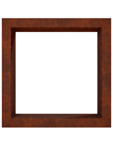 Anello per Focolare Ruggine 60 x 60 x 25 cm Acciaio Corten