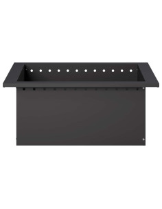 Anello per Focolare Nero 60 x 60 x 25 cm Acciaio 2