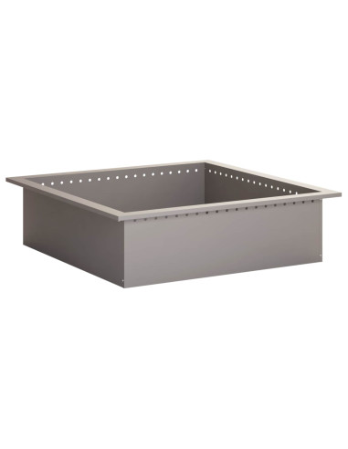 Anello per Focolare Ruggine 90 x 90 x 25 cm Acciaio Corten