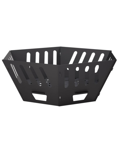 Focolare Nero 60 x 60 x 23 cm Acciaio