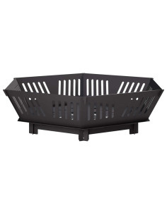 Focolare Nero 80 x 80 x 23 cm Acciaio 2