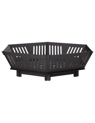 Focolare Nero 80 x 80 x 23 cm Acciaio