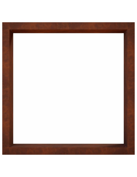 Anello per Focolare Ruggine 90 x 90 x 25 cm Acciaio Corten