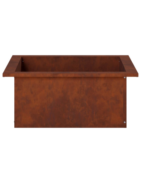 Anello per Focolare Ruggine 90 x 90 x 25 cm Acciaio Corten