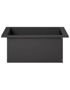 Anello per Focolare Nero 90 x 90 x 25 cm Acciaio 2