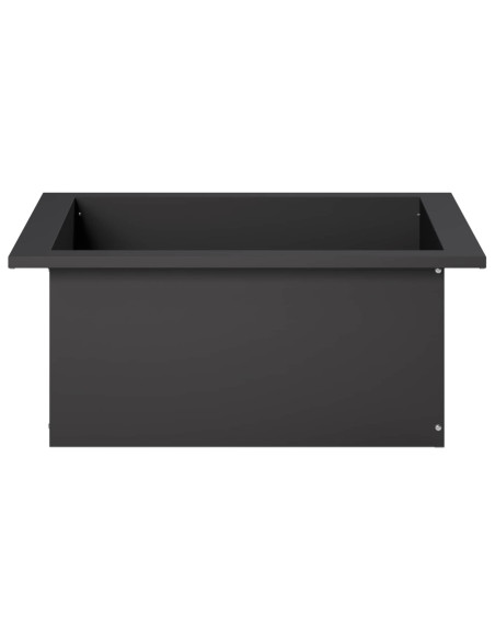 Anello per Focolare Nero 90 x 90 x 25 cm Acciaio