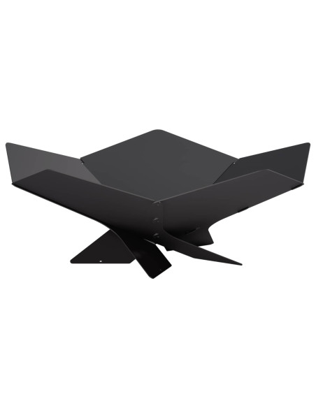 Focolare Nero 53 x 53 x 18,5 cm Acciaio