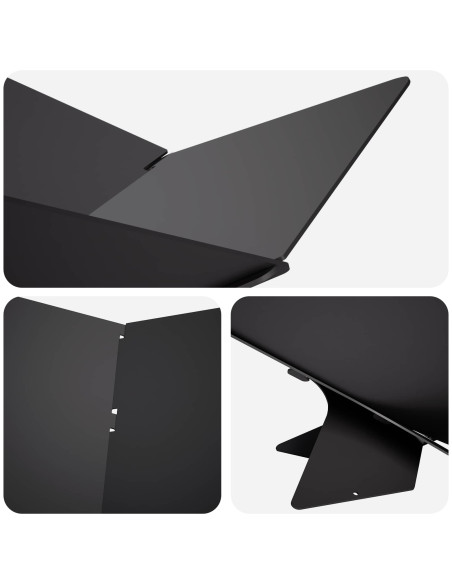 Focolare Nero 53 x 53 x 18,5 cm Acciaio
