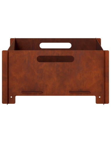 Focolare Ruggine 40 x 40 x 20 cm Acciaio Corten