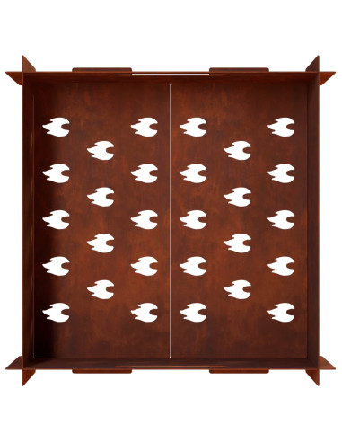 Focolare Ruggine 40 x 40 x 20 cm Acciaio Corten