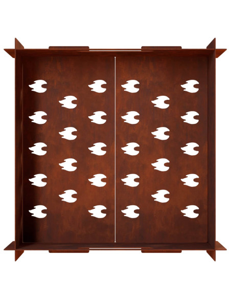 Focolare Ruggine 40 x 40 x 20 cm Acciaio Corten
