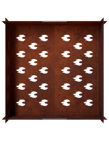 Focolare Ruggine 60 x 60 x 30 cm Acciaio Corten