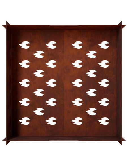 Focolare Ruggine 60 x 60 x 30 cm Acciaio Corten