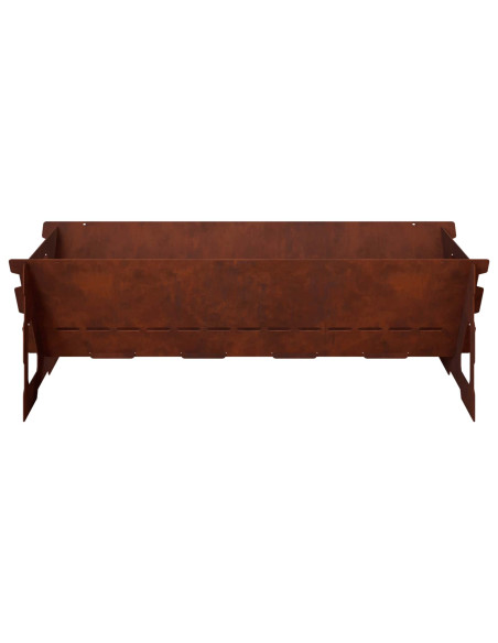 Focolare Ruggine 60 x 40 x 20 cm Acciaio Corten