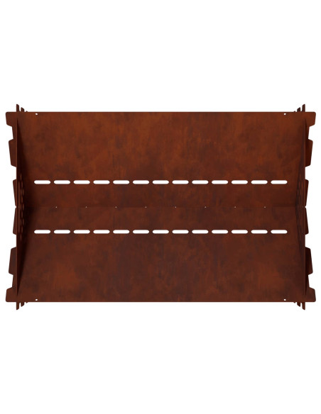 Focolare Ruggine 60 x 40 x 20 cm Acciaio Corten