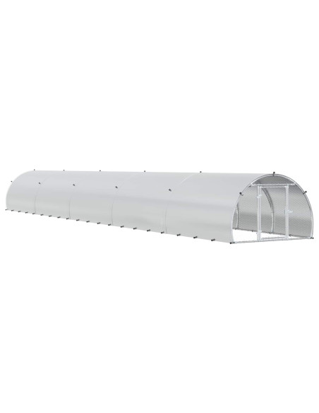 Pollaio Argento 1000 x 150 x 100 cm Acciaio zincato